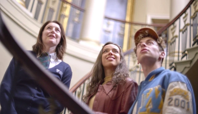 Friends visiting a National Trust centre